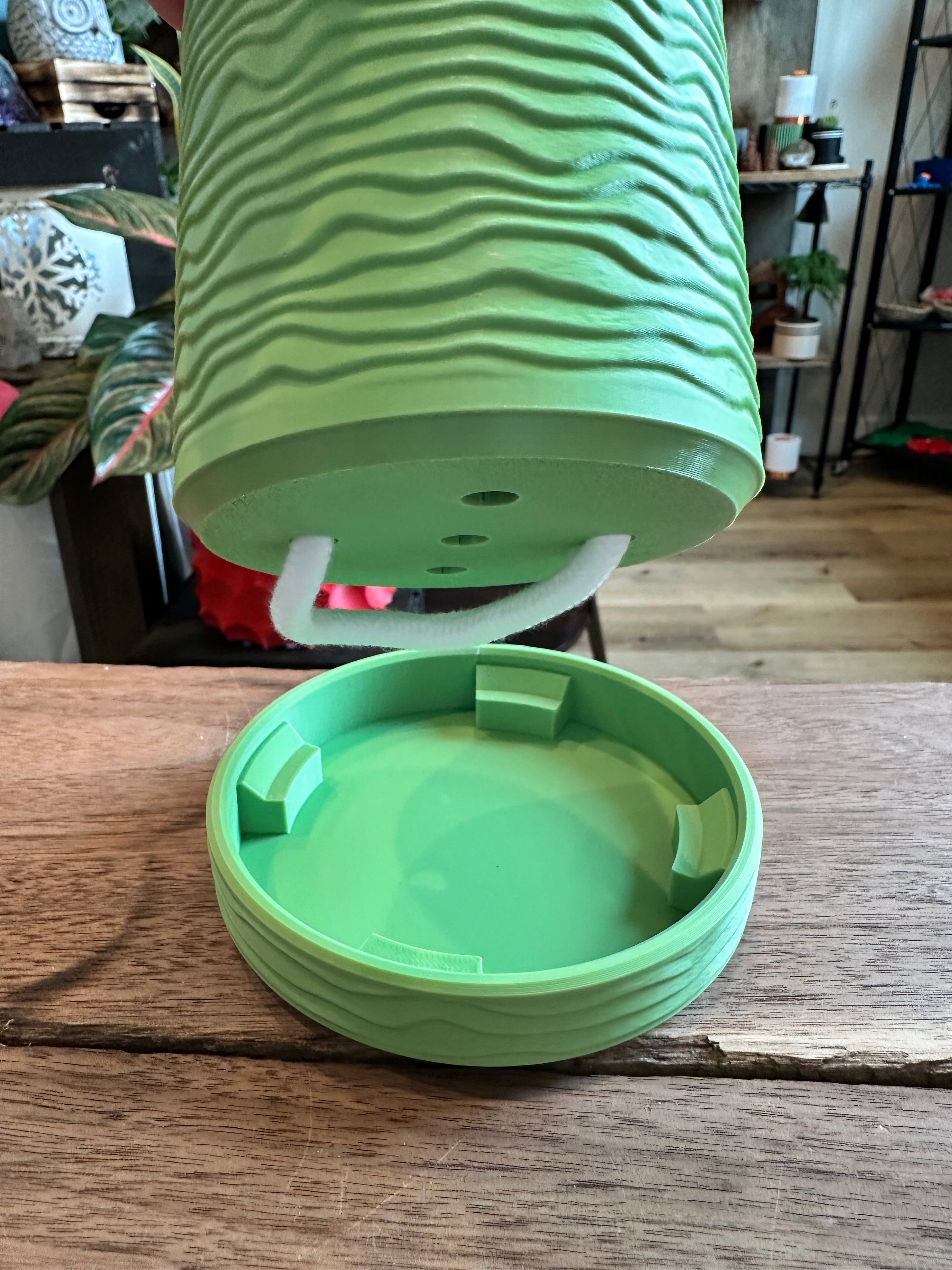 Driftstone Planter – 3D Printed Modern Plant Pot with Rapids Texture | Indoor Planter | Large