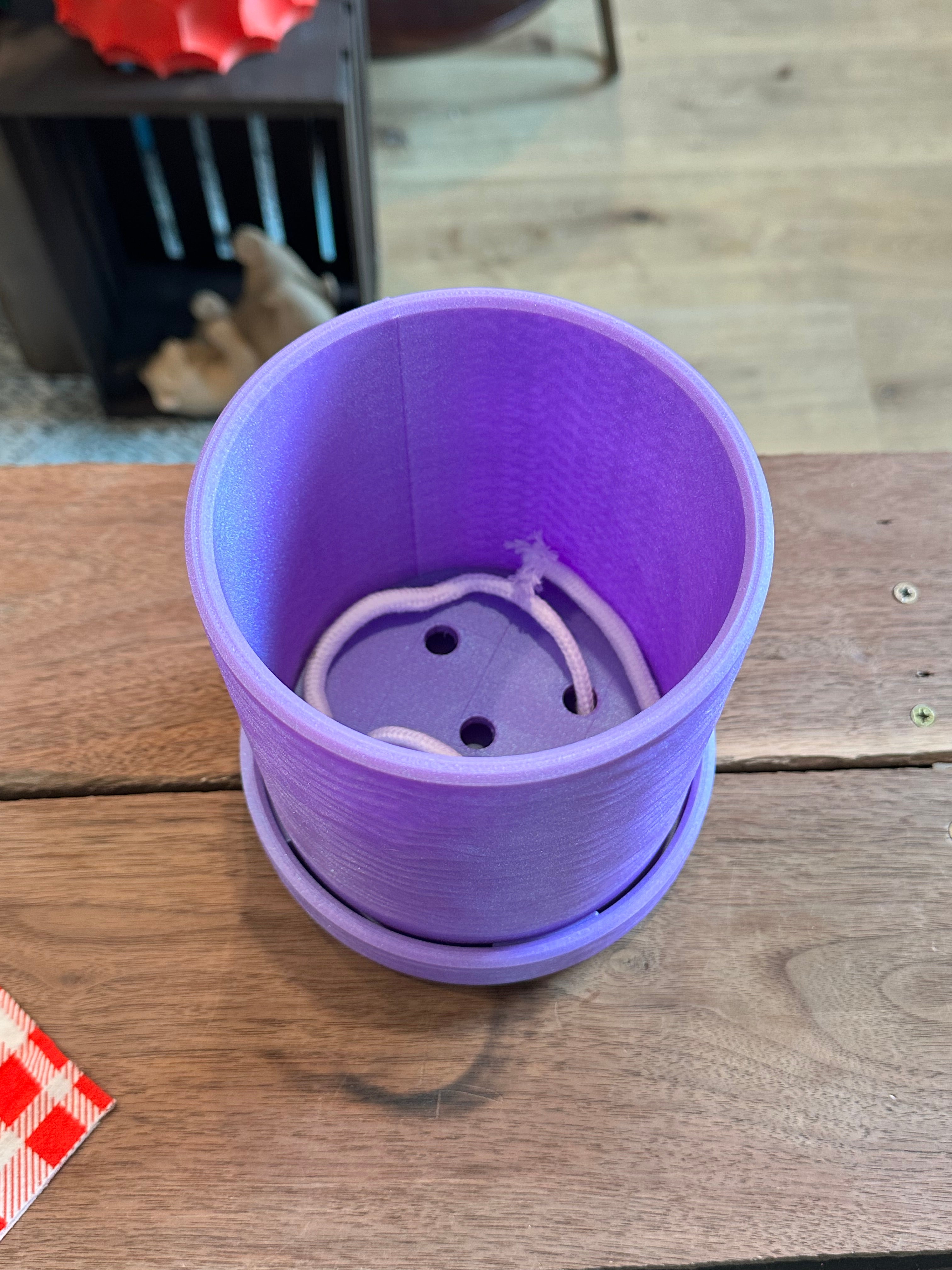 Driftstone Planter – 3D Printed Modern Plant Pot with Rapids Texture | Indoor Planter | Large