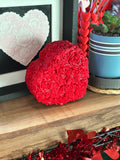 Everlasting Rose Heart Candy Dish – 3D Printed Floral Heart Trinket & Gift Dish | Custom Colors Available