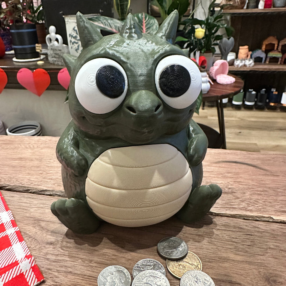 Hoard Guardian Dragon Bank – Cute 3D Printed Dragon Coin Bank
