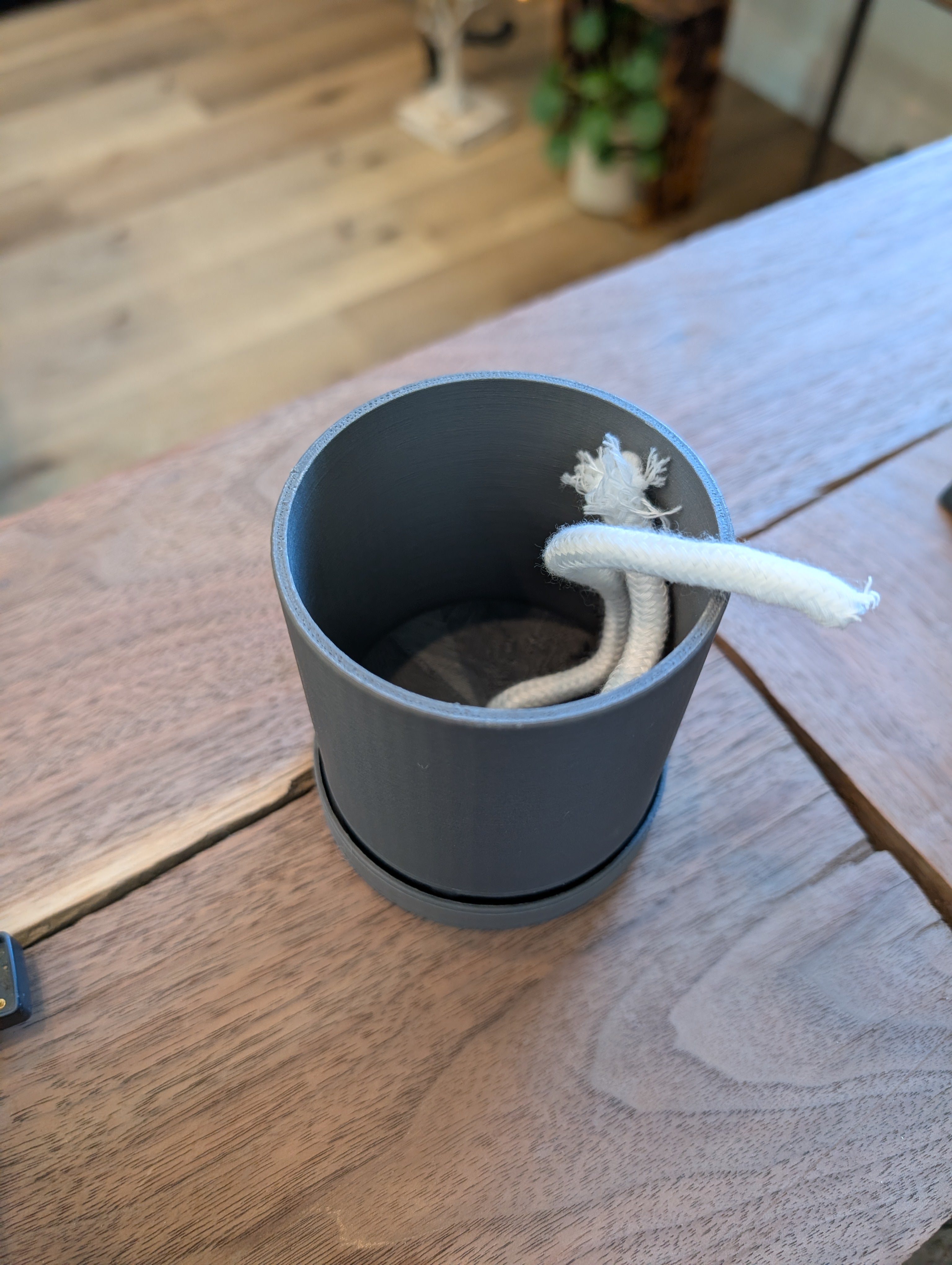 Small Bottom Watering Planter (3x3 Inch) Slim Base