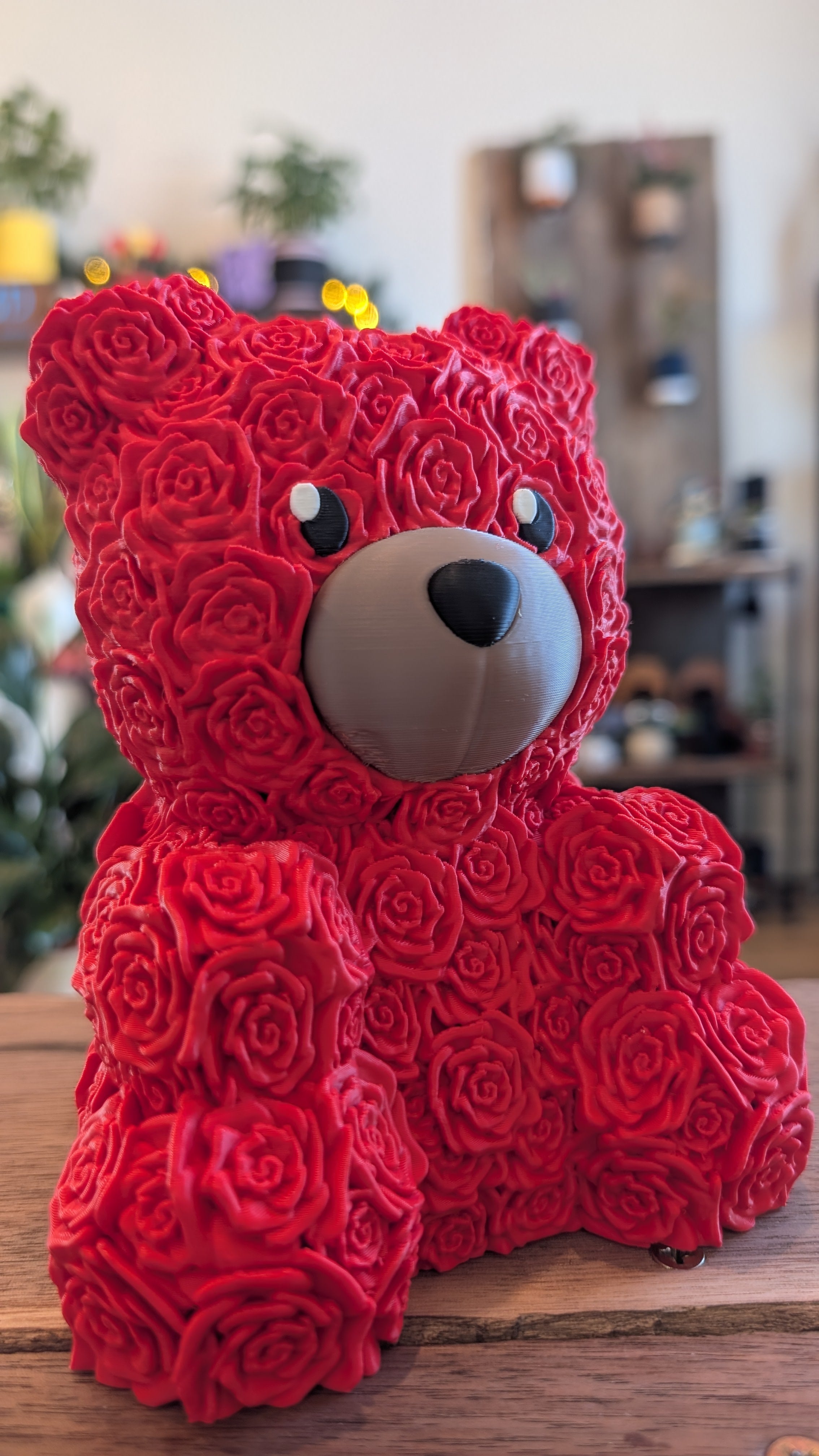 The "Rose-Petal" Teddy Bear Sculpture