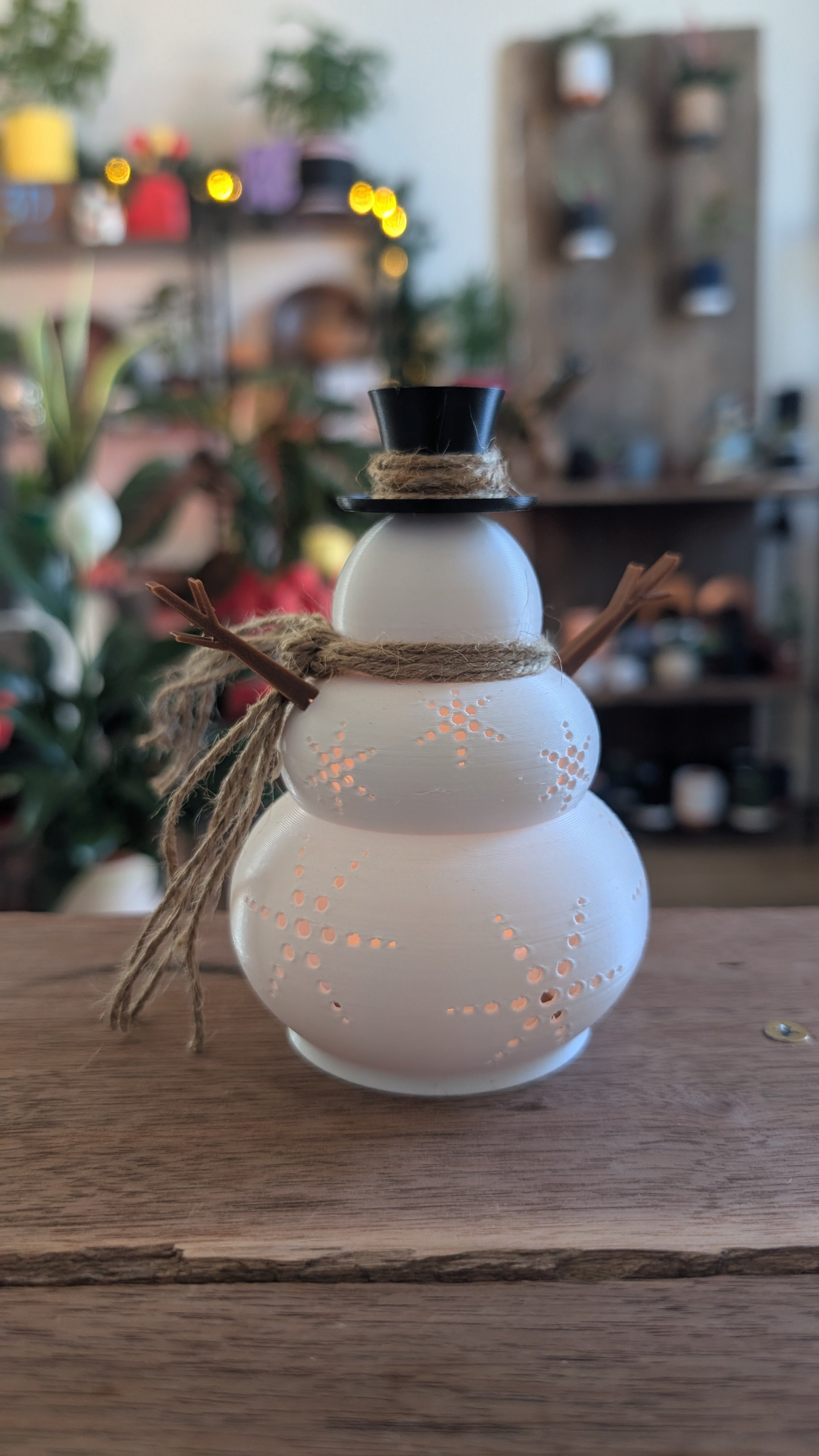 The "Snowflake Glow" Festive Luminary
