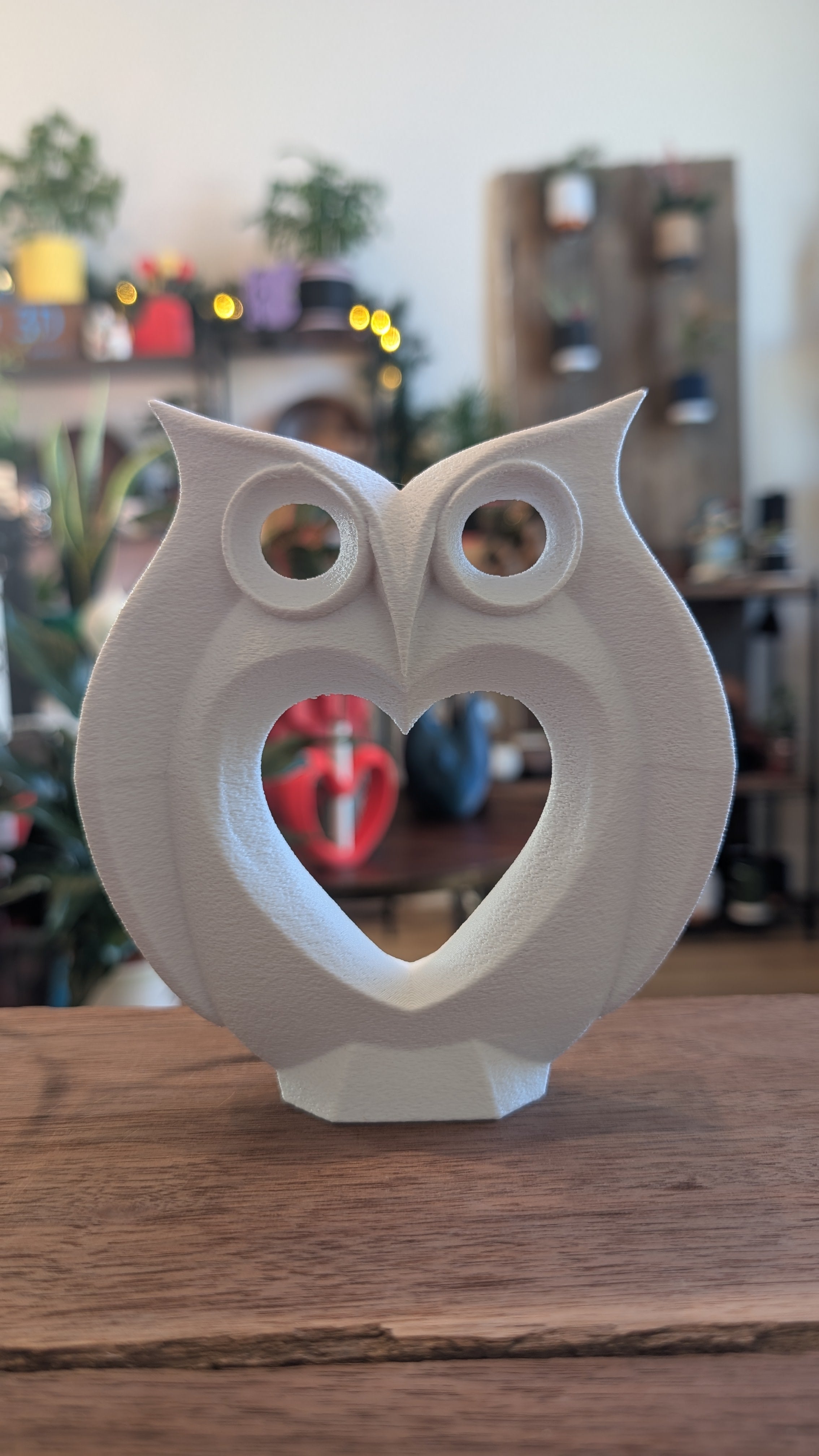The "Love Owl" Geometric Sculpture