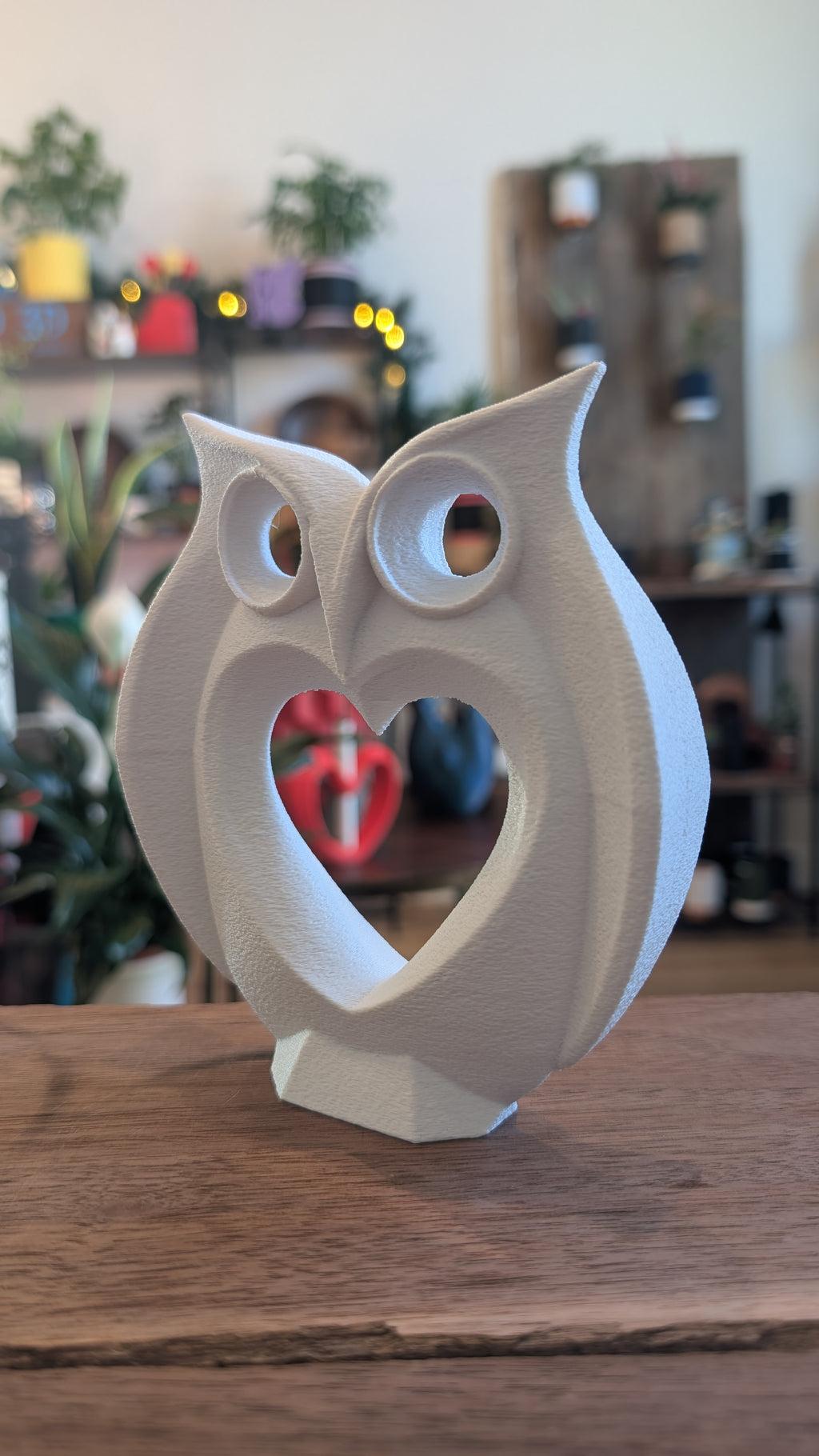The "Love Owl" Geometric Sculpture