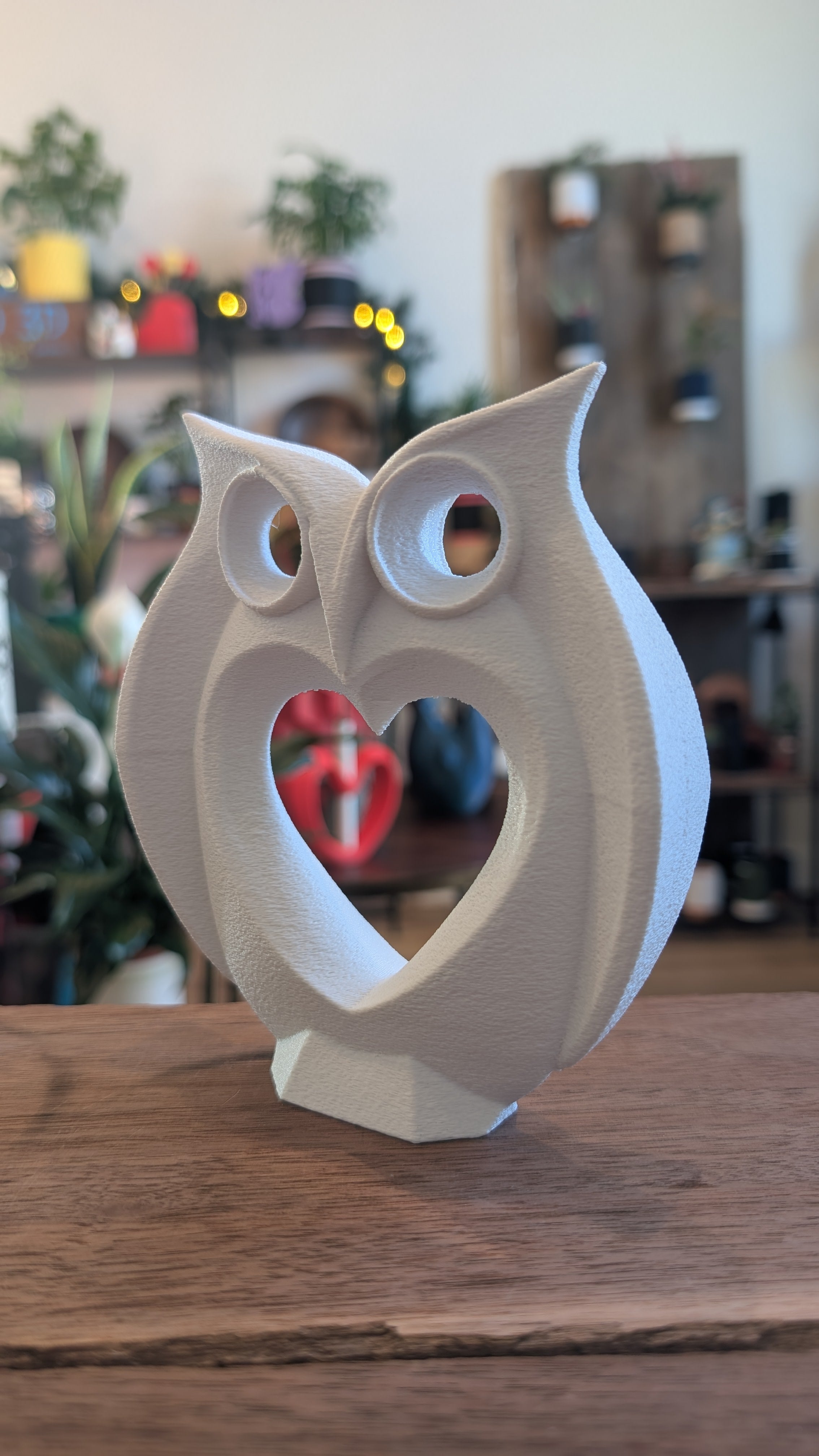 The "Love Owl" Geometric Sculpture