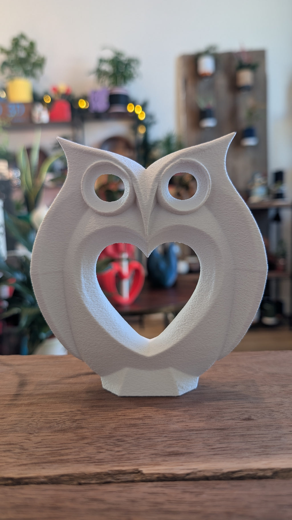 The "Love Owl" Geometric Sculpture