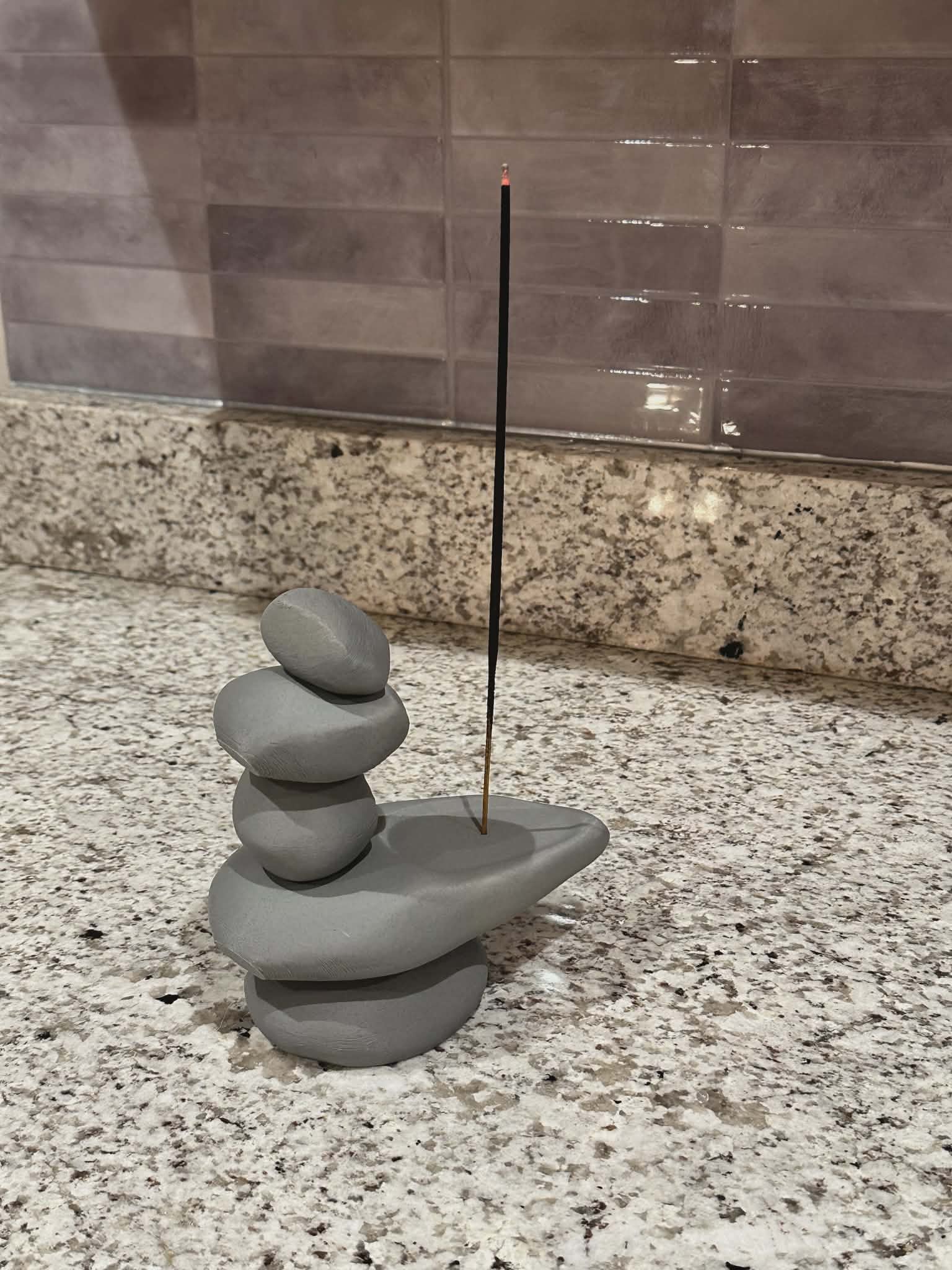 Incense Holder - Stacked Stone