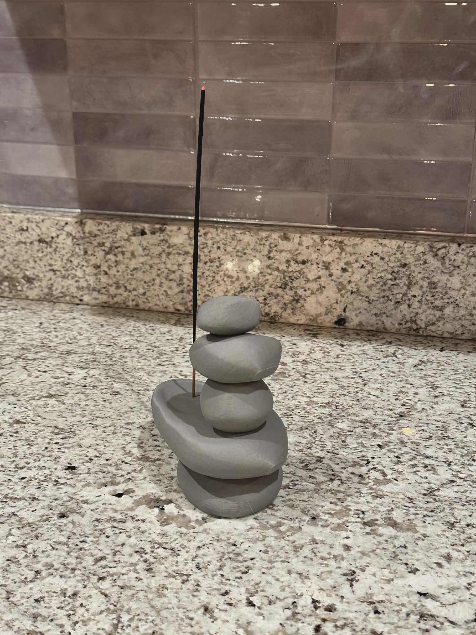 Incense Holder - Stacked Stone