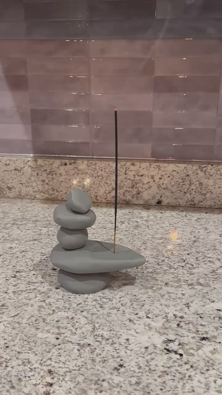 Incense Holder - Stacked Stone