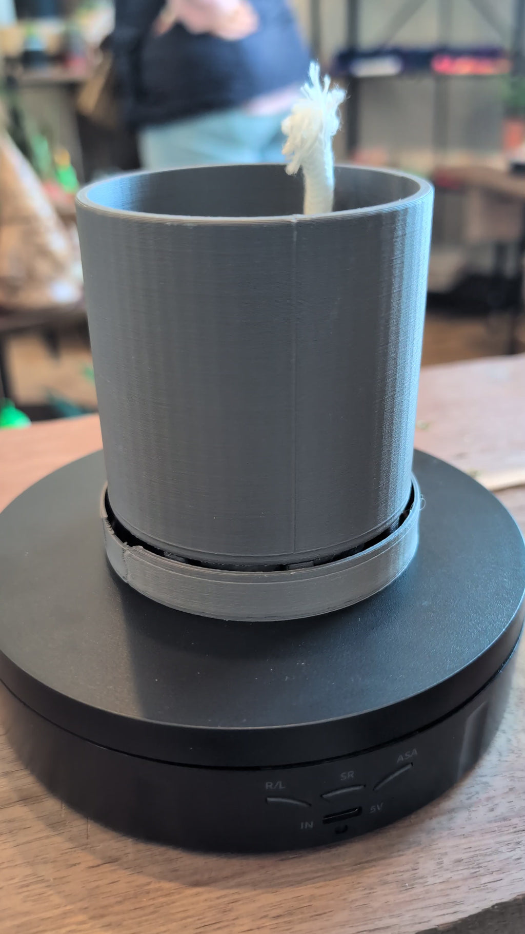 Small Bottom Watering Planter (3x3 Inch) Slim Base